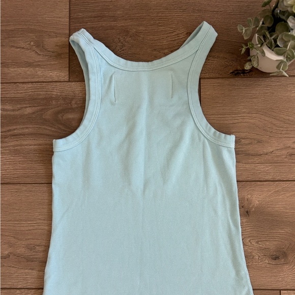MOTHER Move It The Chin Ups Tank Light Blue Size Small - Picture 3 of 5
